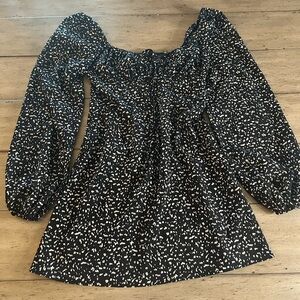 Floral puff sleeve dress